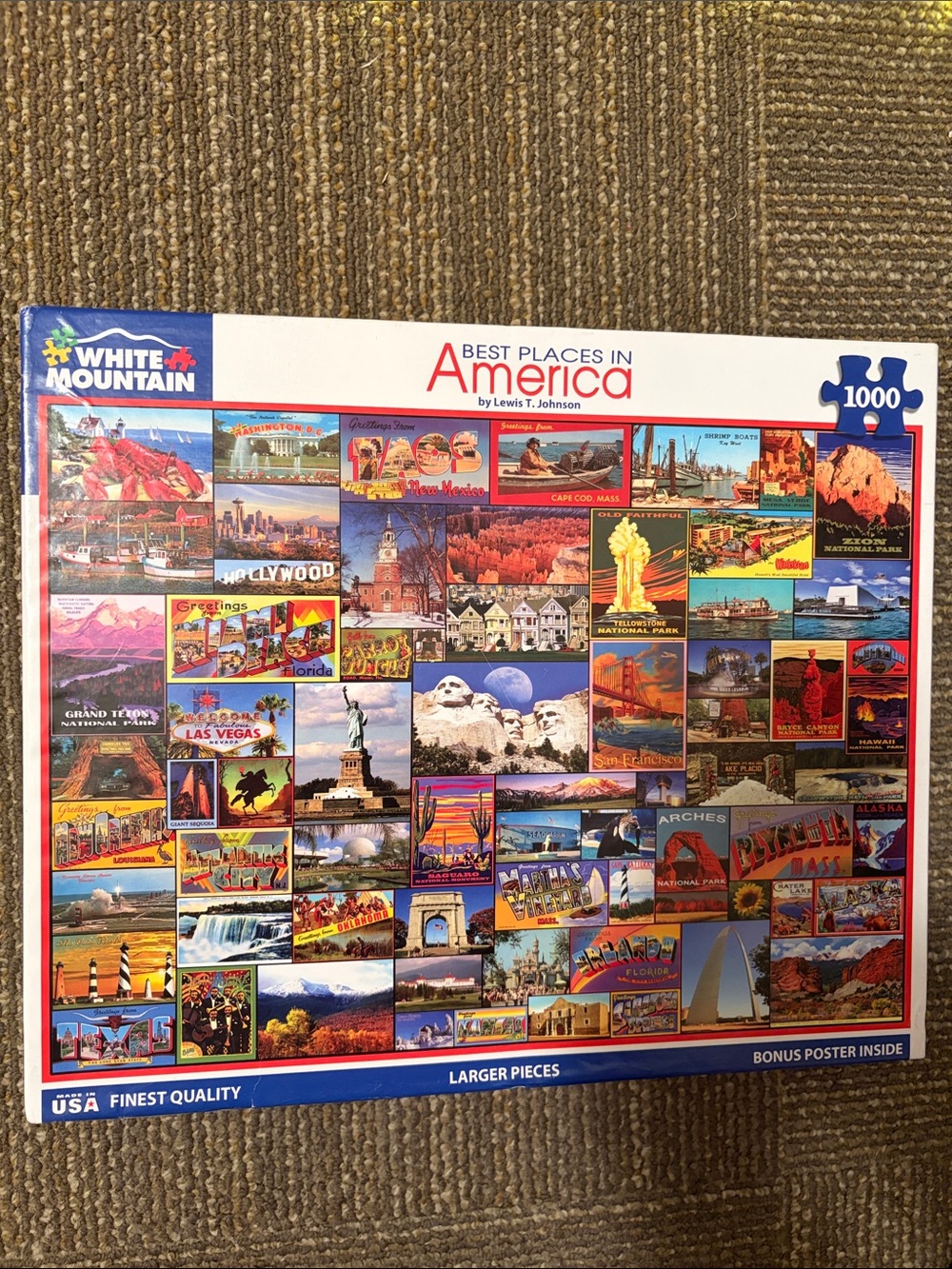White Mountain Best Places in America 1000-Piece Puzzle 🧩